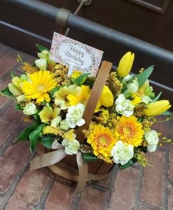お祝い用アレンジメント|「フローリストワタナベ」　（長野県長野市の花屋）のブログ
