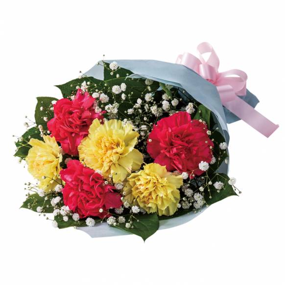 カーネーションの花束（イエロー）